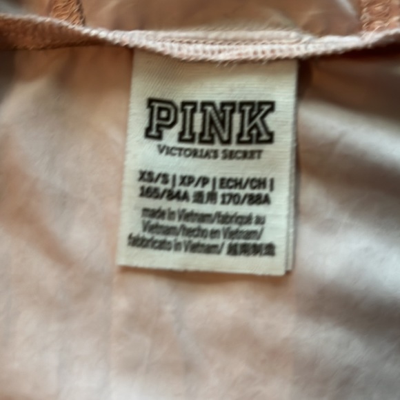 PINK Victoria’s Secret Anorak Windbreaker Quarter Zip Jacket Size XS - Picture 2 of 3